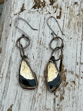 Load image into Gallery viewer, Pyrite sterling silver earrings
