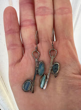 Load image into Gallery viewer, Kyanite Sterling silver earrings
