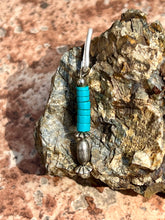 Load image into Gallery viewer, Sterling silver and turquoise pendant
