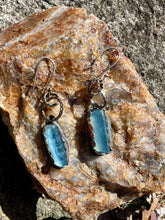 Load image into Gallery viewer, Aquamarine Sterling silver earrings
