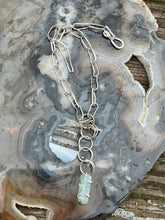 Load image into Gallery viewer, Aquamarine Sterling Silver Necklace (removable pendant)
