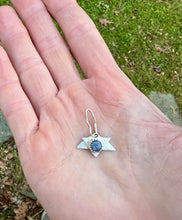 Load image into Gallery viewer, Kyanite Sterling silver Jewish star charm pendant
