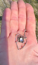 Load image into Gallery viewer, Sterling Silver Pink Amethyst Heart Pendant
