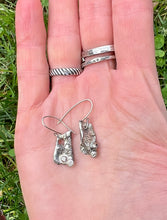 Load image into Gallery viewer, Abstract sterling, silver earrings
