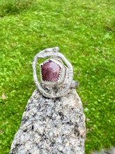 Load image into Gallery viewer, Star Ruby Adjustable Sterling Silver Ring
