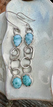 Load image into Gallery viewer, Larimar Sterling Silver Earrings
