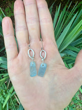 Load image into Gallery viewer, Aquamarine Sterling silver earrings
