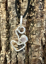 Load image into Gallery viewer, Rose Quartz Heart Sterling Silver Pendant
