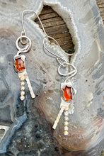 Load image into Gallery viewer, Orange Kyanite Sterling Silver Earrings
