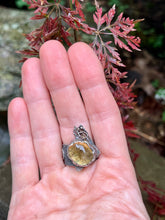 Load image into Gallery viewer, Citrine Sterling Silver Adjustable Ring
