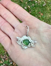 Load image into Gallery viewer, Serpentine Copper and Silver Jewish Star Pendant
