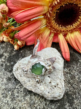 Load image into Gallery viewer, Serpentine Copper and Silver Jewish Star Pendant
