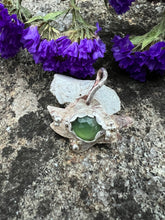Load image into Gallery viewer, Serpentine Copper and Silver Jewish Star Pendant
