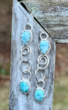 Load image into Gallery viewer, Larimar Sterling Silver Earrings
