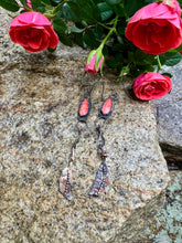 Load image into Gallery viewer, Spiny oyster leaf Sterling silver earrings
