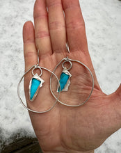 Load image into Gallery viewer, Bandit Mine Turquoise Sterling Silver Earrings
