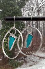 Load and play video in Gallery viewer, Bandit Mine Turquoise Sterling Silver Earrings
