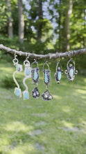 Load and play video in Gallery viewer, Hubei Turquoise Sterling Silver Dangle Earrings
