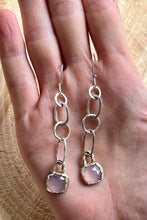 Load image into Gallery viewer, Lavender Chalcedony Sterling Silver Dangle Earrings
