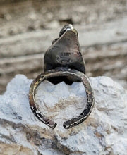 Load image into Gallery viewer, Australian green chrysoprase adjustable green sterling silver ring
