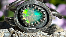 Load image into Gallery viewer, Ethiopian Opal Wavy Adjustable Sterling Silver Ring

