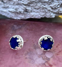 Load image into Gallery viewer, Lapis Lazuli Sterling Silver Post Earrings
