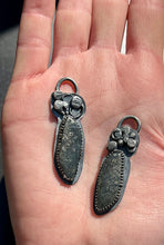 Load image into Gallery viewer, Marcasite sterling silver ovals earrings
