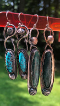 Load image into Gallery viewer, Campitos Mine turquoise sterling silver earrings
