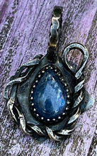 Load image into Gallery viewer, Kyanite Sterling Silver Twist Charm
