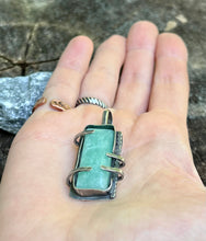 Load image into Gallery viewer, Ice Amazonite Sterling Silver Pendant
