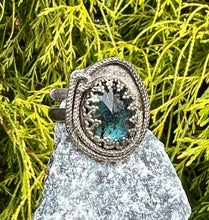 Load image into Gallery viewer, Teal Moss Kyanite Sterling Silver Adjustable Ring
