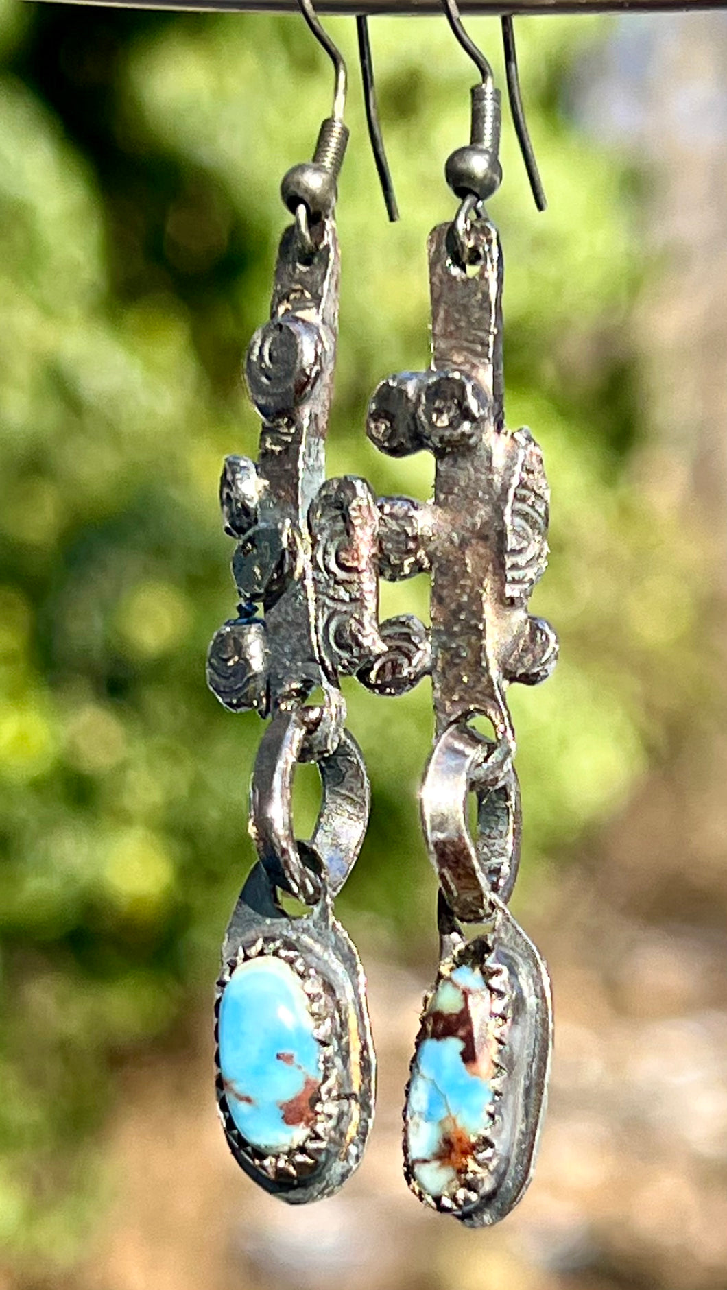 Golden Hill Turquoise sterling silver Earrings