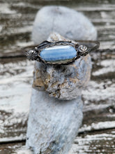 Load image into Gallery viewer, Owyhee Opal sterling silver sculptural bangle bracelet
