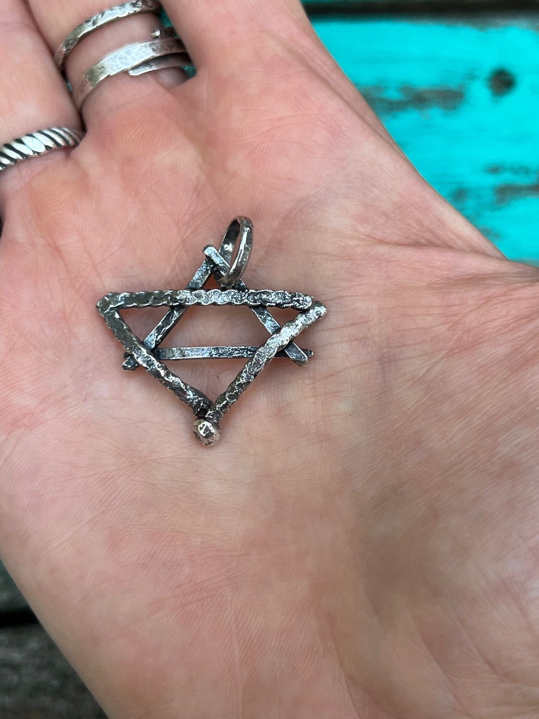 Sterling Silver Jewish Star Pendant