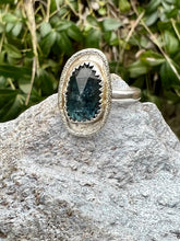 Load image into Gallery viewer, Kyanite oval sterling silver adjustable ring
