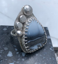Load image into Gallery viewer, Owyhee opal ball sterling silver ring
