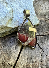 Load image into Gallery viewer, Bloodstone Sterling Pendant
