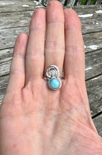 Load image into Gallery viewer, Larimar Sterling Silver Adjustable Ring

