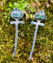 Load image into Gallery viewer, Mint Kyanite Sterling Silver Sword Earrings
