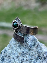 Load image into Gallery viewer, Malachite Sterling Silver Adjustable Wraparound Star Ring
