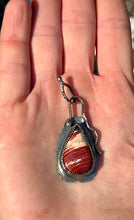 Load image into Gallery viewer, Snakeskin Jasper sterling silver pendant

