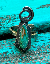 Load image into Gallery viewer, Hubei Turquoise Adjustable Sterling Silver Ring
