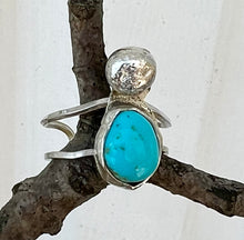 Load image into Gallery viewer, Sonora Turquoise Adjustable Sterling Silver Ring

