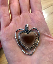 Load image into Gallery viewer, Imperial Jasper heart sterling silver pendant
