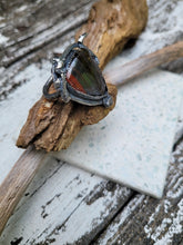 Load image into Gallery viewer, Tiger iron sterling silver ring
