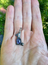 Load image into Gallery viewer, Tanzanite sterling silver charm
