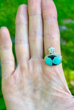 Load image into Gallery viewer, Hubei Turquoise Adjustable Sterling Silver Ring

