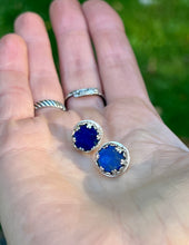 Load image into Gallery viewer, Lapis Lazuli Sterling Silver Post Earrings
