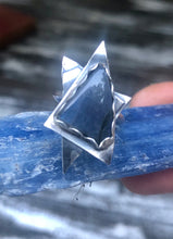 Load image into Gallery viewer, Labradorite sterling silver star adjustable ring
