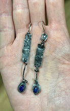Load image into Gallery viewer, Lapis Lazuli Sterling Silver Dangle Earrings
